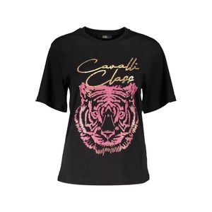 CAVALLI CLASS T-SHIRT SHORT SLEEVE WOMAN BLACK