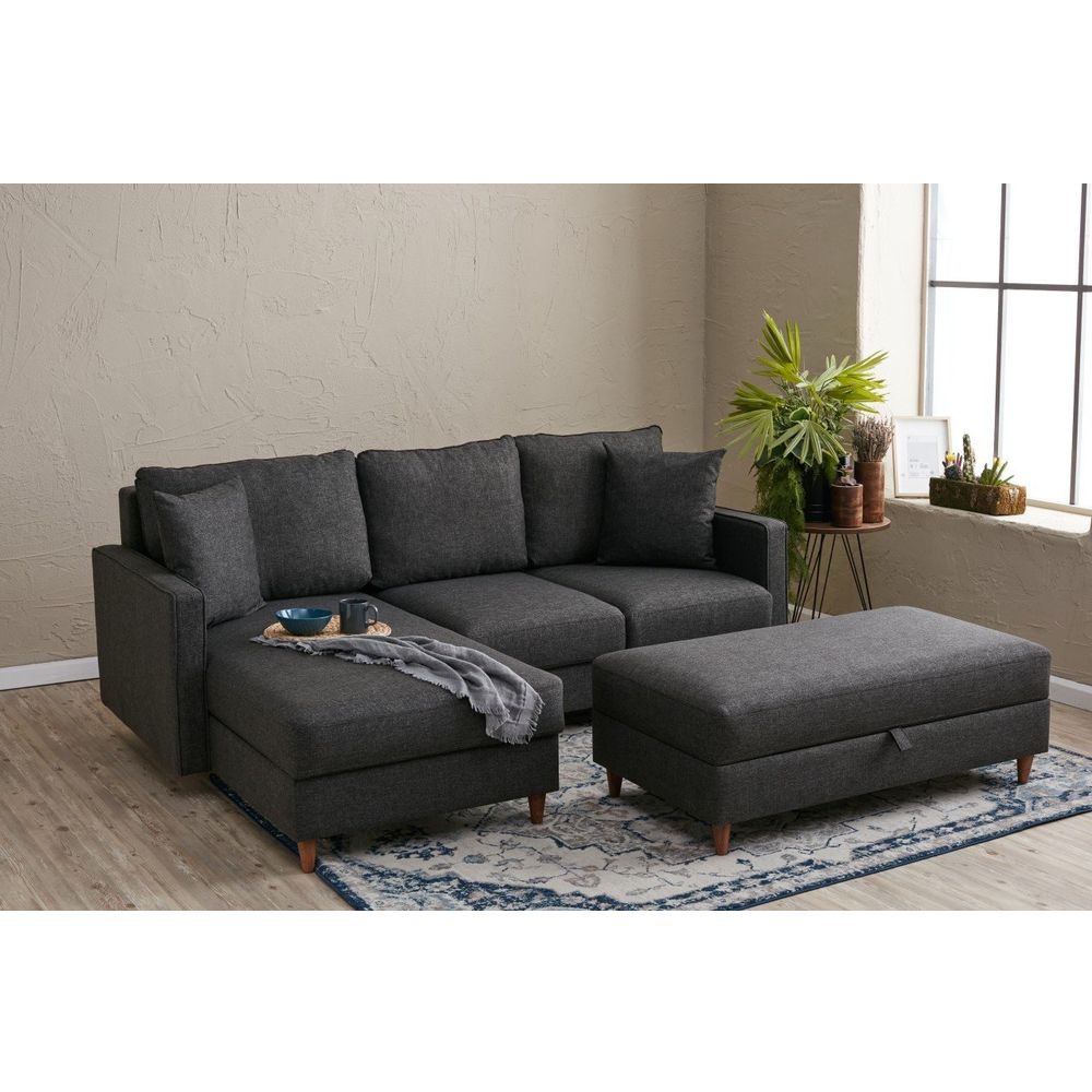 Ugaona Sofa Eva Left - Antracit slika 2