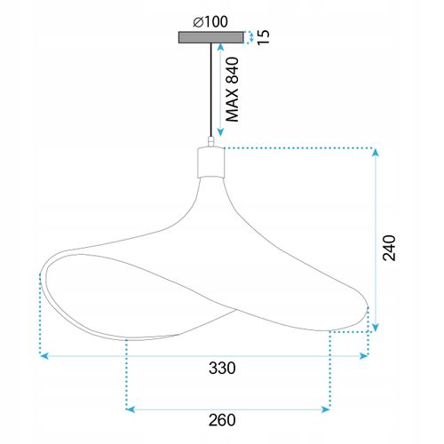 VISEĆA LAMPA OD BAMBUSA APP1642-1CP 30cm slika 18