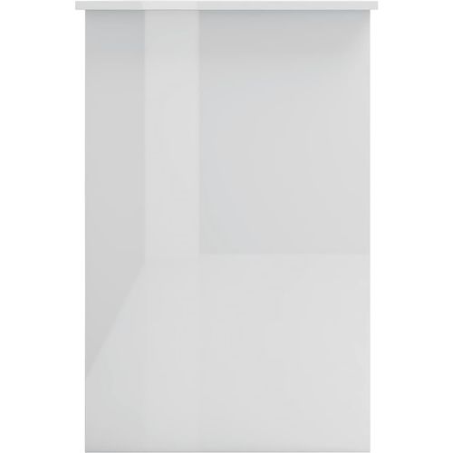 Radni stol visoki sjaj bijeli 100 x 50 x 76 cm od iverice slika 29