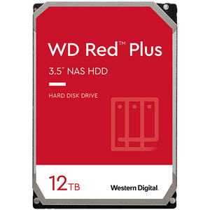 WD Red Plus NAS HDD (3.5'', 12TB, 256MB, 7200 RPM, SATA 6 Gb/s)