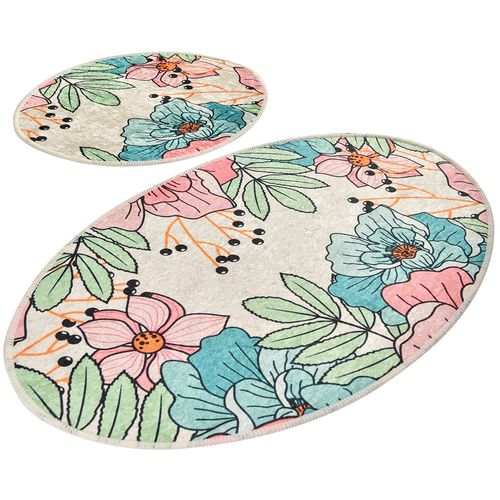 Spring Multicolor Bathmat Set (2 Pieces) slika 2