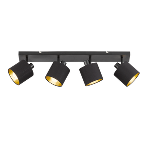 TOMMY/4 SPOT LAMPA CRNO
