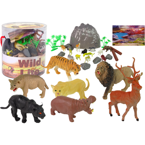 Veliki set figurica životinje sa safarija s dodacima, 34 kom. slika 1