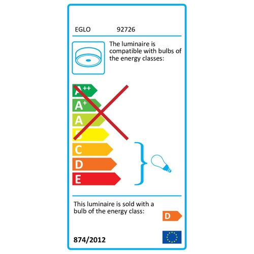 Eglo Condrada 1 stropna/5, g9, 5x33w, krom/saten  slika 2