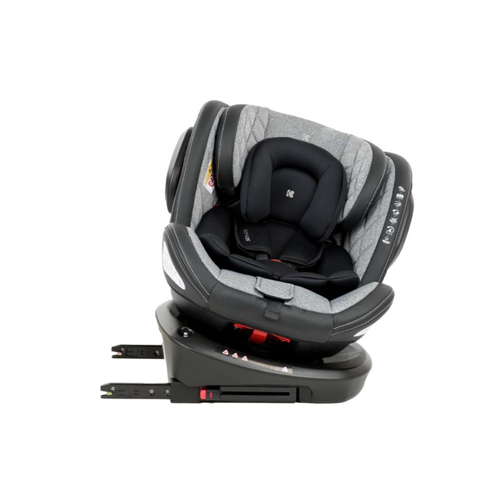 Kikka Boo Rotirajuća autosjedalica Stark 0-36kg Isofix Light Grey slika 6