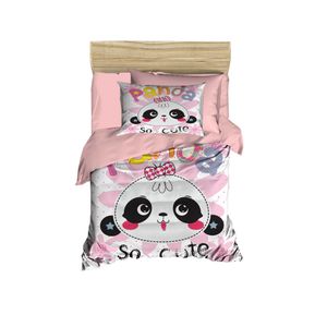 Set posteljine za bebe PH154 u prahu bijelo-rozi