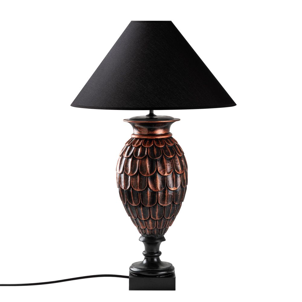 ELEGANZE-5301 Smeđa i Crna Stolna Lampa slika 4