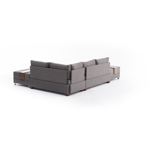 Atelier Del Sofa Kutna garnitura na razvlačenje BELLA SOFT, desna, smeđa, Fly Corner Sofa Bed Right- Brown slika 9