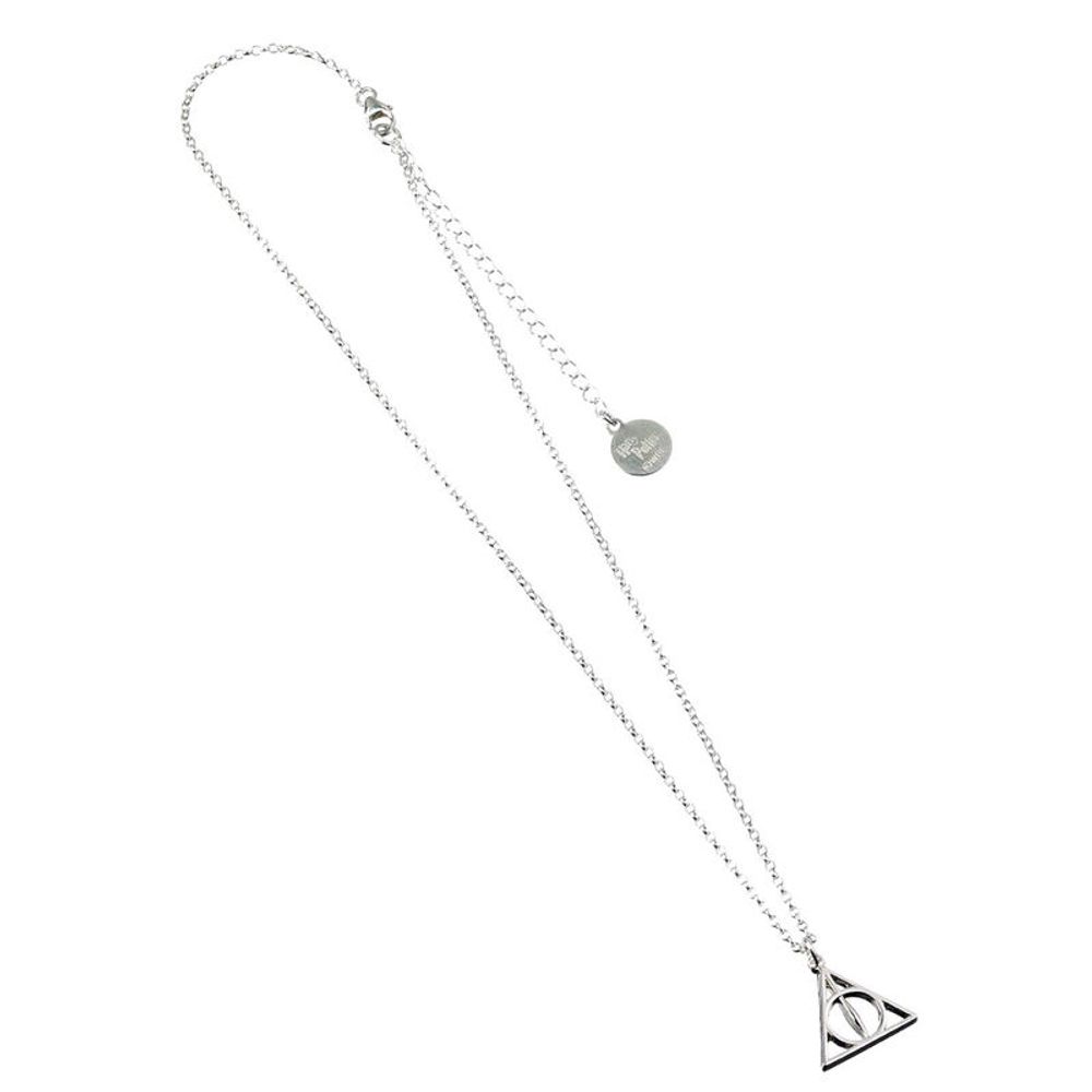 Harry Potter ogrlica Deathly Hallows srebrna slika 8
