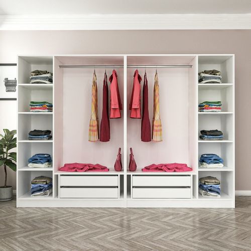 Kale - 6638 White
Black Wardrobe slika 4