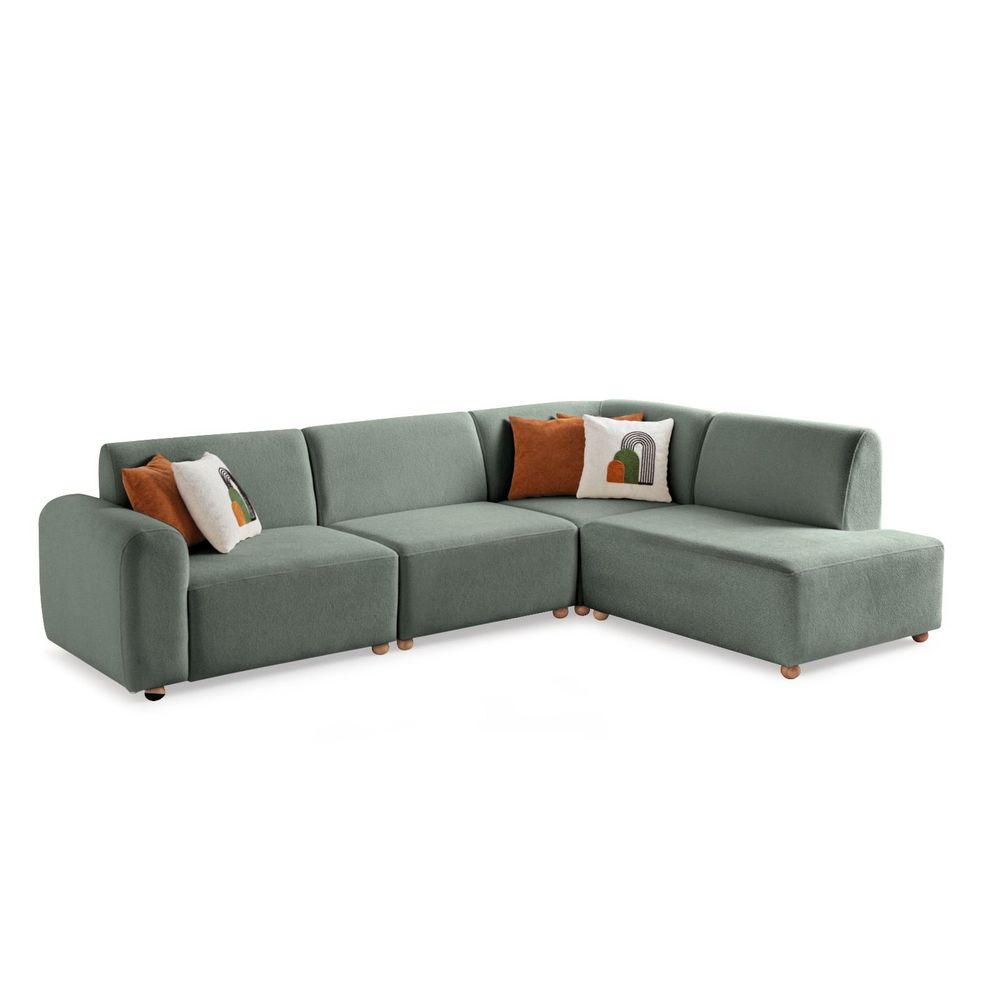 Ugaona Sofa S-Loft Right - boja: morska zelena slika 11