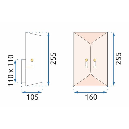 TOOLIGHT ZIDNA SVJETILJKA APP1055-1W
 slika 7