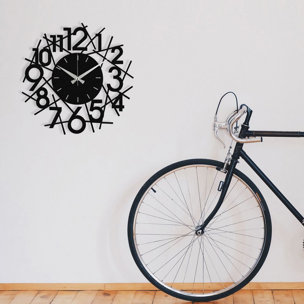 Decorative metal wall clock Rasputin, colour: black slika 2