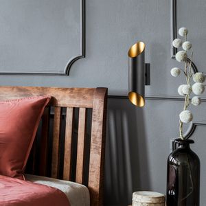 Elegantna Zidna Lampa Cut - 11810 u Crno-Zlatnoj Boji
