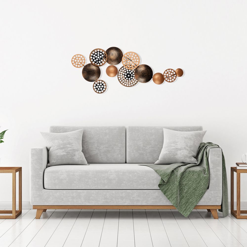 Decorative metal wall accessory Bronte - CH103-3, colour: multicolor slika 3