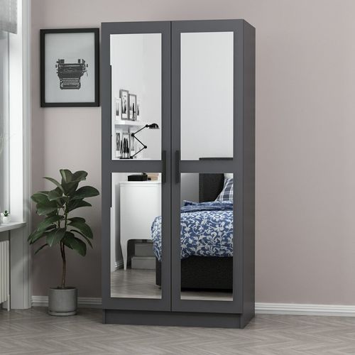 Woody Fashion Garderoba, Kale Mirror Anthracite - 190 slika 3