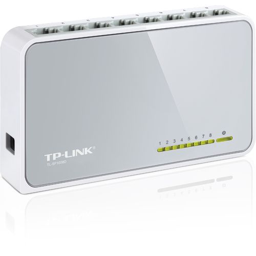 TP-Link TL-SF1008D, 8-port 10/100 switch,plastično slika 2