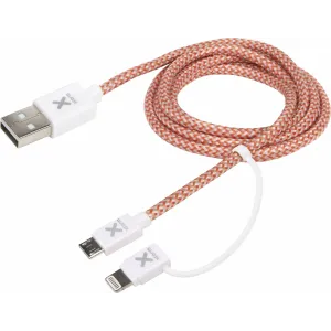 Kabel - Lightning & MicroUSB to USB (1,00m)