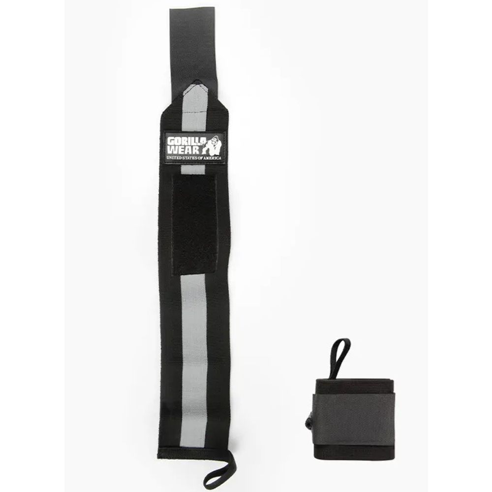 Gorilla Wear Steznici za zglobove ULTRA, Crno/Sivi slika 2