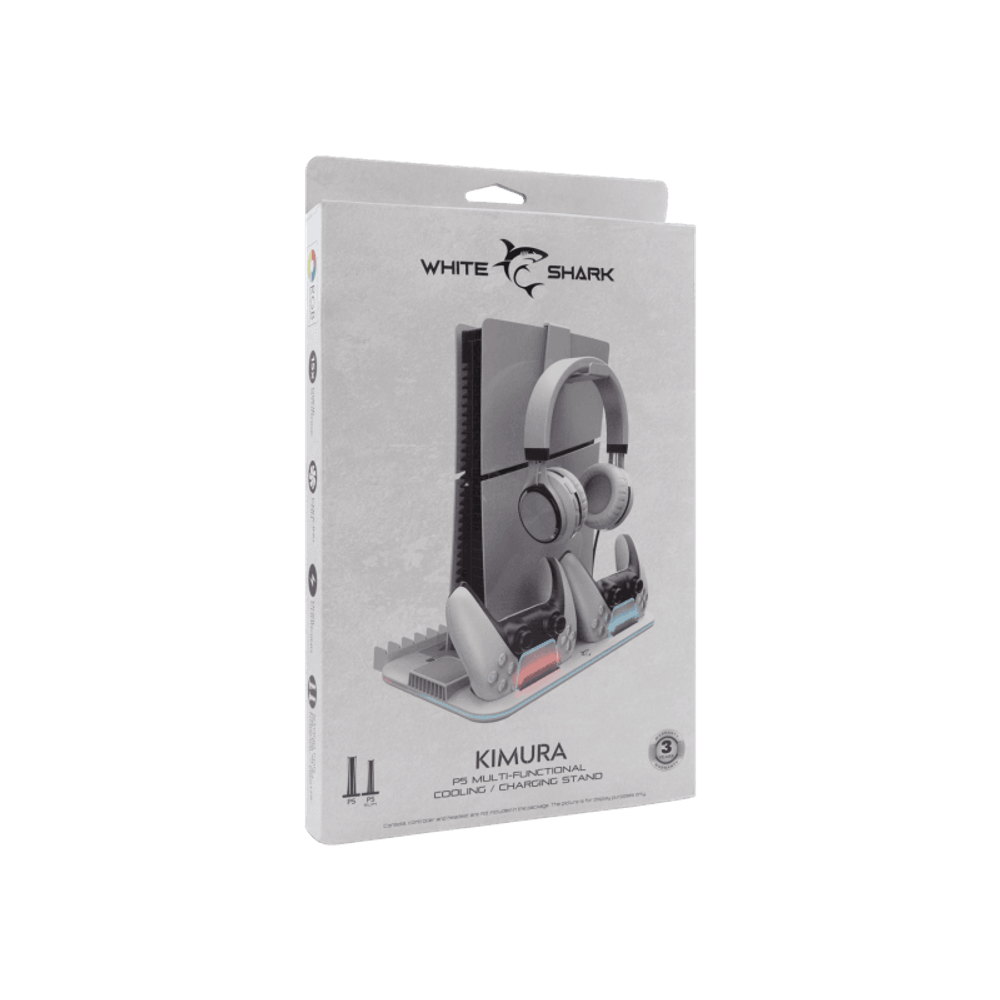 WHITE SHARK Rashladni stalak + 2 stalak za punjenje PS5-DZ504 / KIMURA-2 slika 9