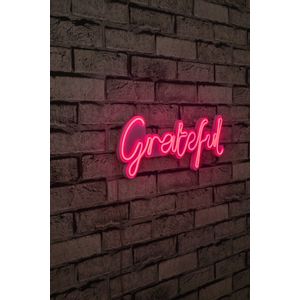 Wallity Ukrasna plastična LED rasvjeta, Grateful - Pink