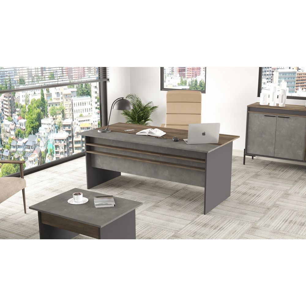 Vs1-Cga Braon Sivi Antracit Radni Sto slika 4