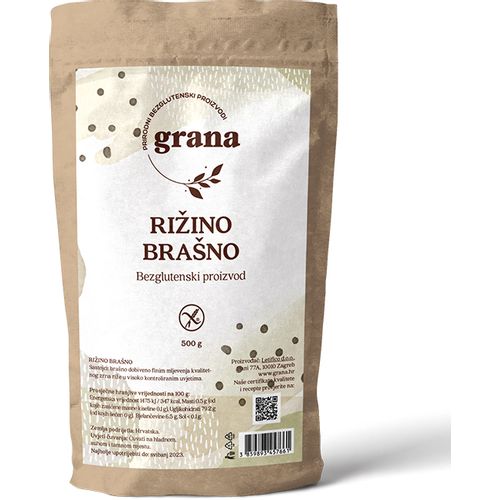 Grana Rižino brašno bijelo bezglutensko 500 g slika 1