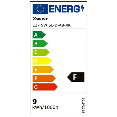 Xwave E27 9W SL-B-A9-4K LED Sijalica 4000K/820Lm,Bela slika 3