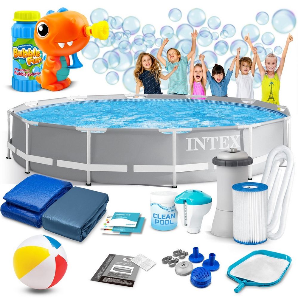 Intex vrtni bazen 366 x 76 cm + gratis aparat za mjehuriće slika 1