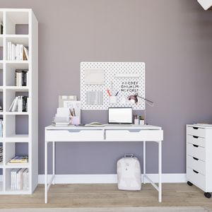 Duru 1600-47 White Study Desk