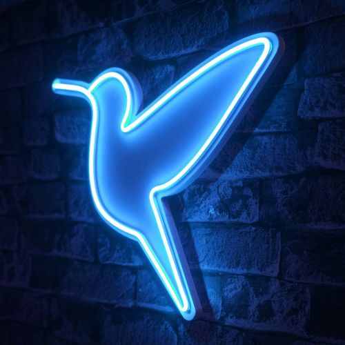 Wallity Ukrasna plastična LED rasvjeta, Little Bird - Blue slika 8