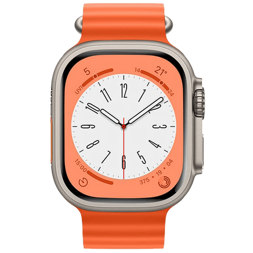 hoco. silikonski remen za iWatch, 42/44/45/49mm, orange, iWatch WA12 Orange slika 3