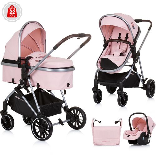 Chipolino kolica Aura 3u1 Flamingo slika 14