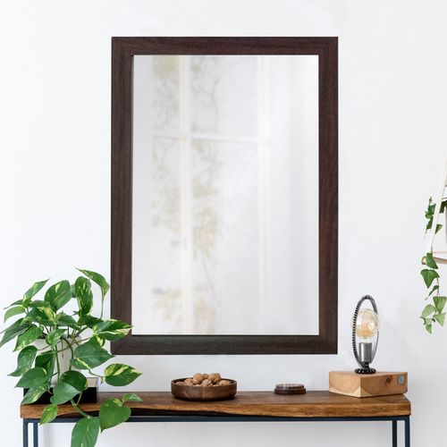 Framed - Brown Brown Decorative Mirror slika 1