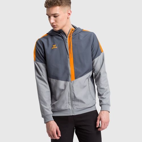 Jakna Erima Squad u Bojama Slate Grey, Monument Grey i New Orange slika 3