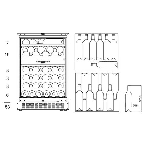 WineCave 780 60D mQuvee panel-ready vinska vitrina slika 8