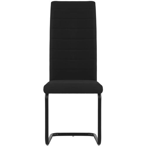 Konzolne blagovaonske stolice od tkanine 6 kom crne slika 25