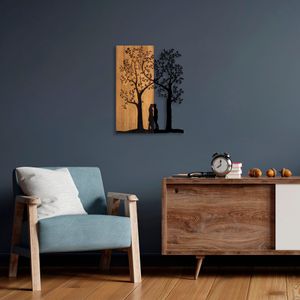 Love Under The Tree Walnut
Black Decorative Wooden Wall Accessory