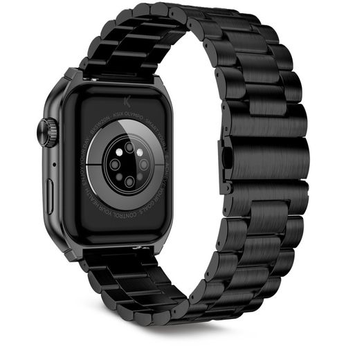 KSIX, smartwatch Olympo, AMOLED 1,96” zaslon, 2 remena, 5 dana aut., crni slika 5