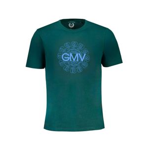 GIAN MARCO VENTURI GREEN MEN'S SHORT SLEEVED T-SHIRT