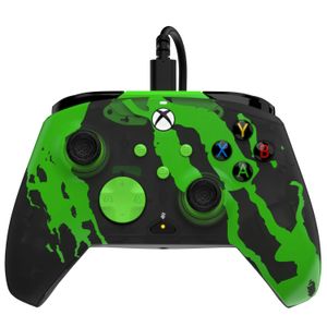 PDP XBOX WIRED CONTROLLER REMATCH - JOLT GREEN GLOW IN THE DARK