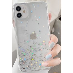 MCTK6-IPHONE XS Max * Furtrola 3D Sparkling star silicone Transparent (89)