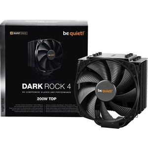 be quiet! BK021 Dark Rock 4 [with LGA-1700 Mounting Kit], 200W TDP, 135mm PWM fan, 21.4dB(A) at maximum fan speed, Thermal grease, mounting set for Intel and AMD