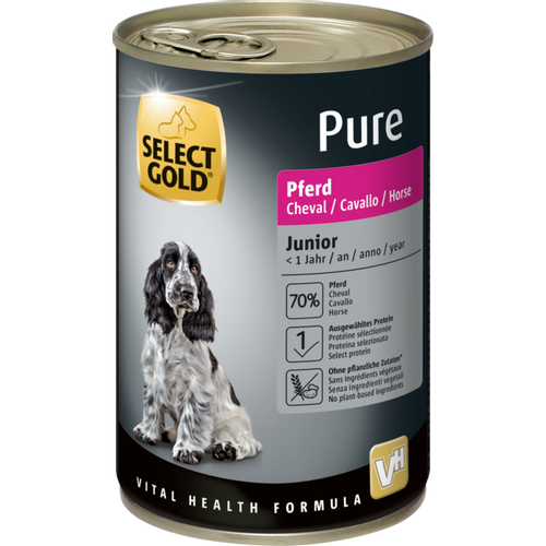Select Gold Dog Pure Junor konjetina 400 g konzerva slika 1