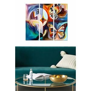 Dekorativna Slika od MDF-a u Više Boja (Set od 3 Komada) - MDF1327589420