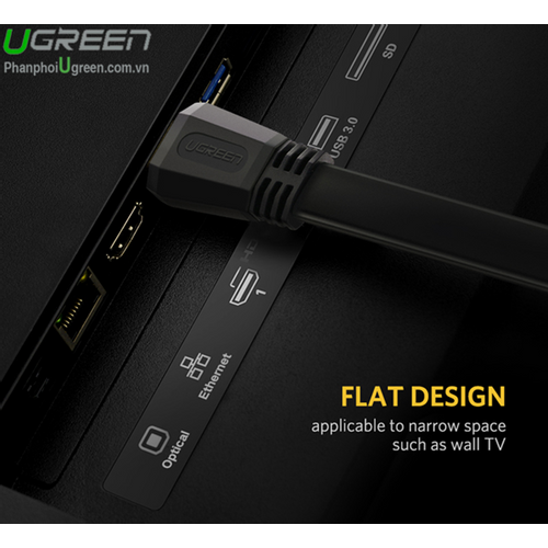 Ugreen HDMI 2.0 ravni kabel dužine 5m - u kutiji slika 3