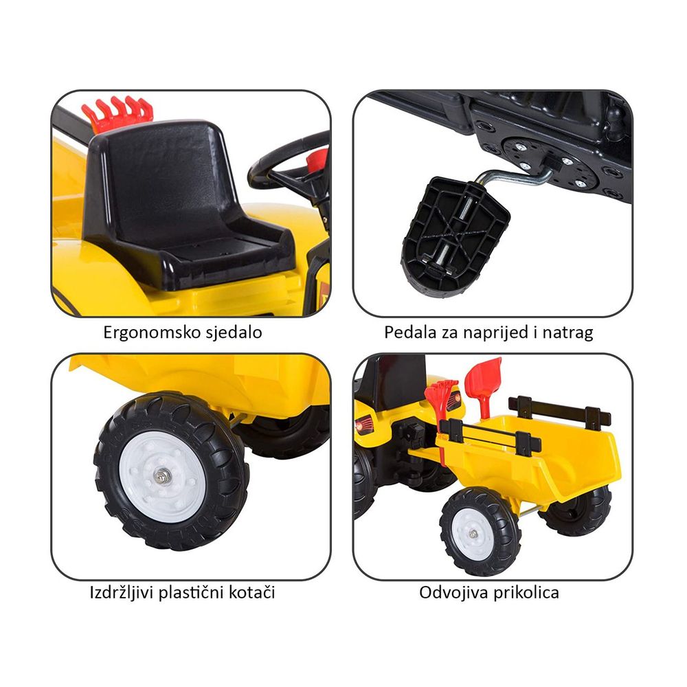 Traktor sa prikolicom GO 100S na pedale slika 2