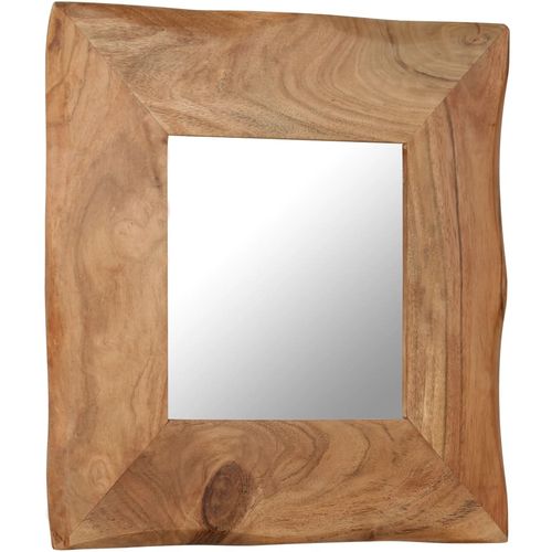 Kozmetičko ogledalo od masivnog bagremovog drva 50 x 50 cm slika 38
