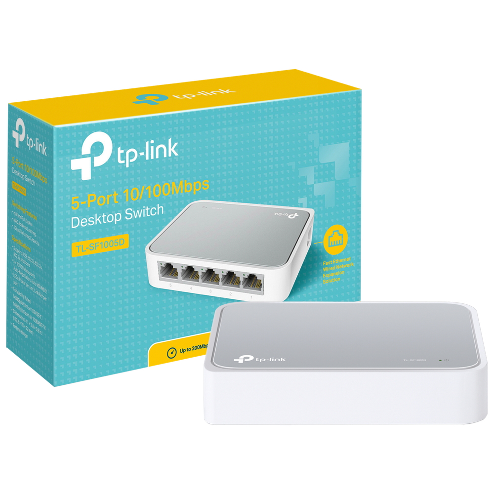 TP-LINK 5-Portni switch, 200Mbps, 10/100M - TL-SF1005D slika 1